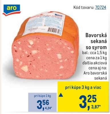 Bavorská sekaná so syrom