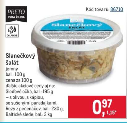 Slanečkový šalát