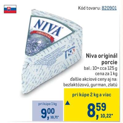 Niva originál porcie