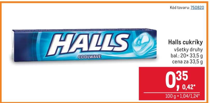 Halls cukríky