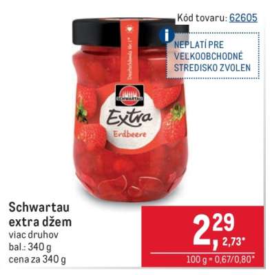 Schwartau Extra džem