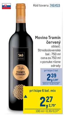Movino Tramín červený