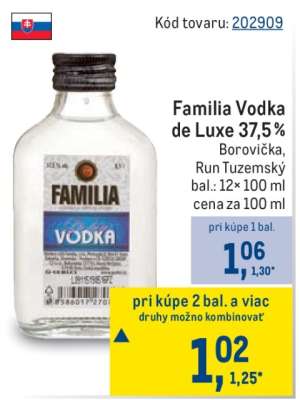 Familia Vodka de Luxe 37,5 %