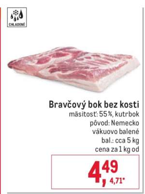 Bravčový bok bez kosti