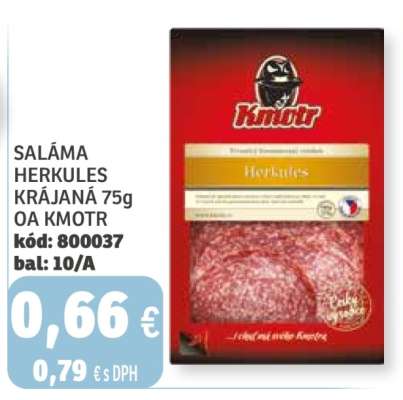 SALÁMA HERKULES KRÁJANÁ 75g OA KMOTR