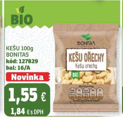 KEŠU 100g BONITAS
