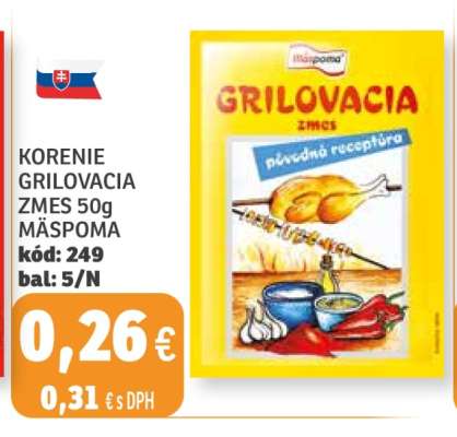 Korenie Grilovacia Zmes 50g Mäspoma
