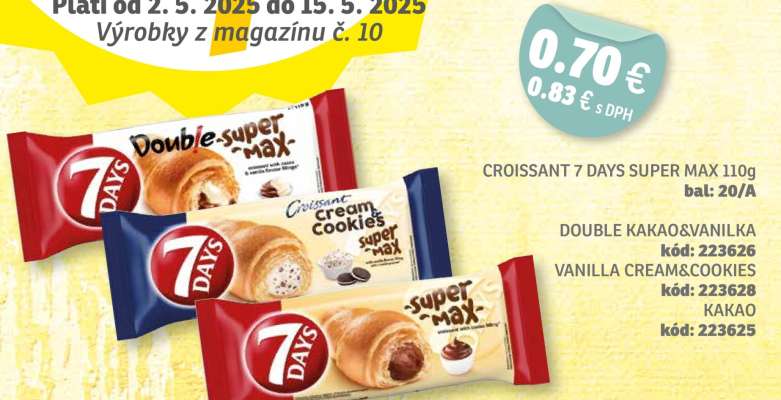 CROISSANT 7 DAYS SUPER MAX 110g