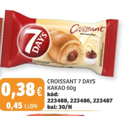 CROISSANT 7 DAYS KAKAO 60g