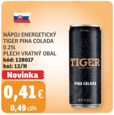 NÁPOJ ENERGETICKÝ TIGER PINA COLADA