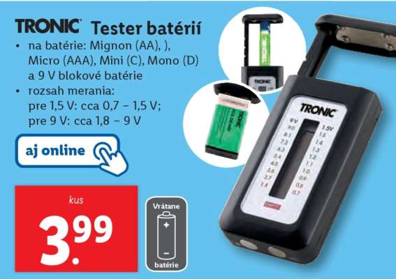 Tronic Tester batérií