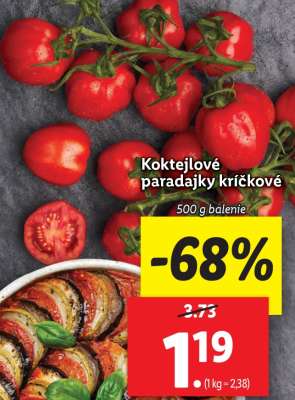 Koktejlové paradajky kríčkové