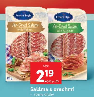 Saláma s orechmi