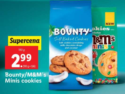 Bounty/M&M´s Minis cookies