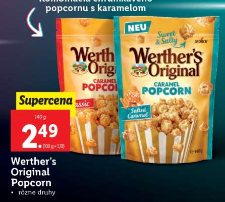 Werther's Original popcorn