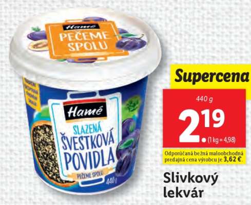 Slivkový lekvár