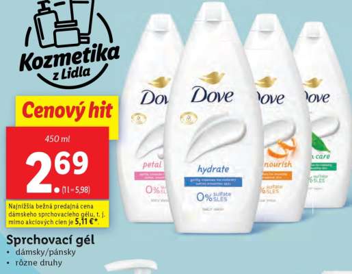 sprchovací gél
