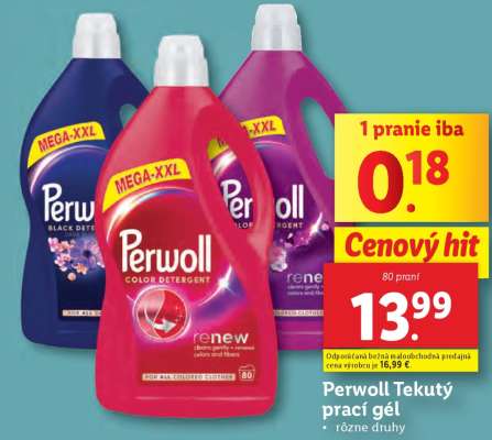 Perwoll tekutý prací gél