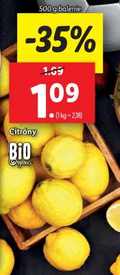 Citróny BIO Organic