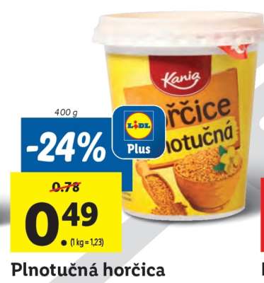Plnotučná horčica