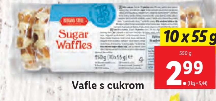 Vafle s cukrom