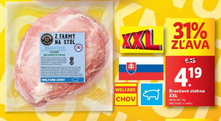 Bravčové stehno XXL