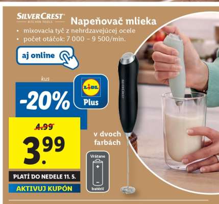 Napeňovač mlieka