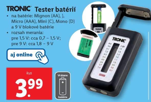 Tronic Tester batérií