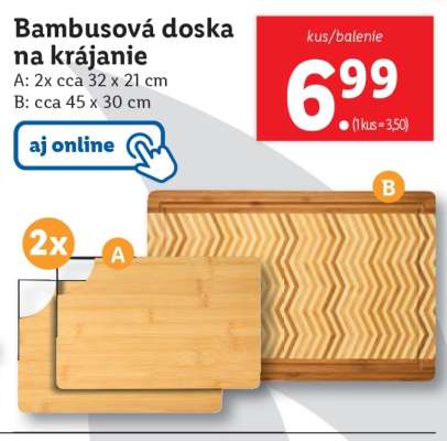 Bambusová doska na krájanie