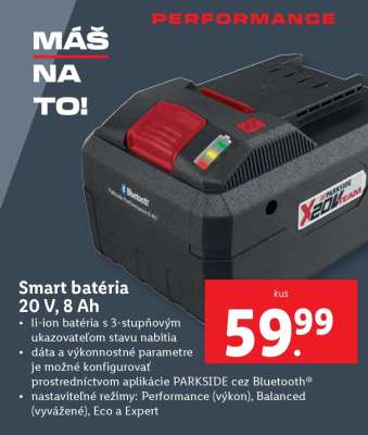 Smart batéria 20 V 8 Ah