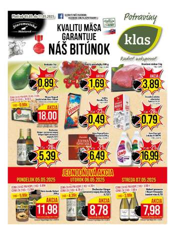 Leták Klas - 5.5.2025 - 11.5.2025.