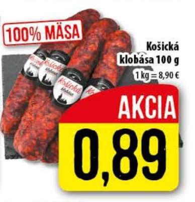 Košická klobása 100 g