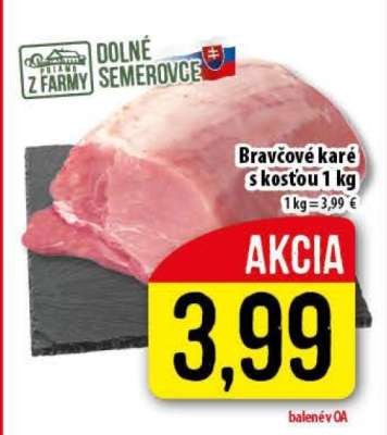 Bravčové karé s kosťou 1 kg