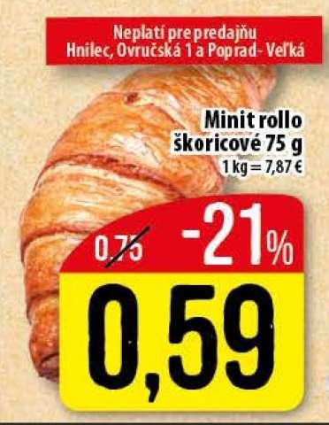 Minit rollo škoricové 75 g