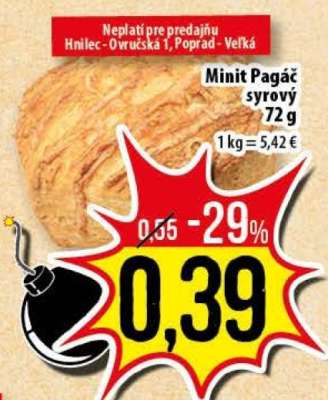 Minit Pagáč syrový