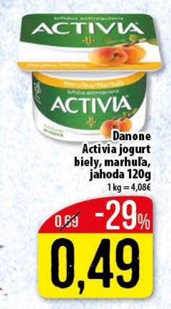 DANONE ACTIVIA jogurt