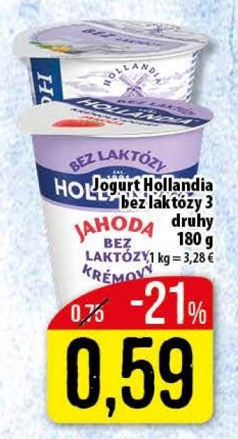 Jogurt Hollandia bez laktózy