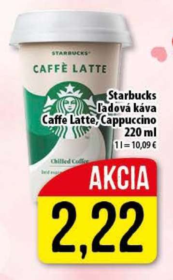 Starbucks ľadová káva Caffe Latte/Cappuccino