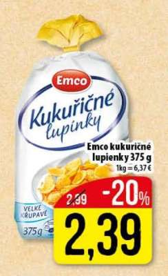 Emco kukuřičné lupienky 375 g