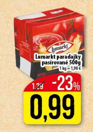 Lumarkt paradajky pasírované 500g