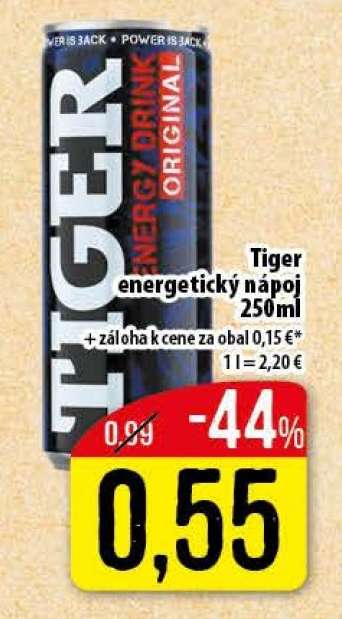 TIGER Energetický nápoj
