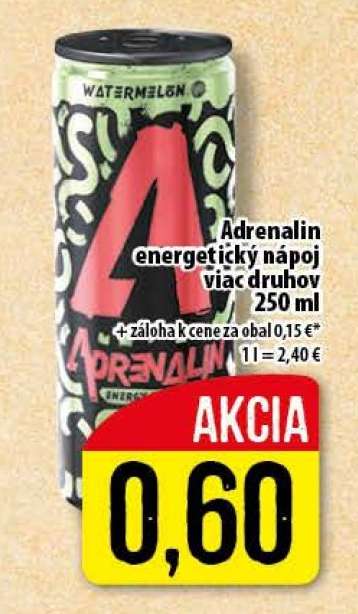 Adrenalin energetický nápoj