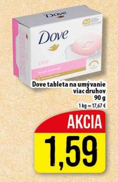 Dove tableta na umývanie