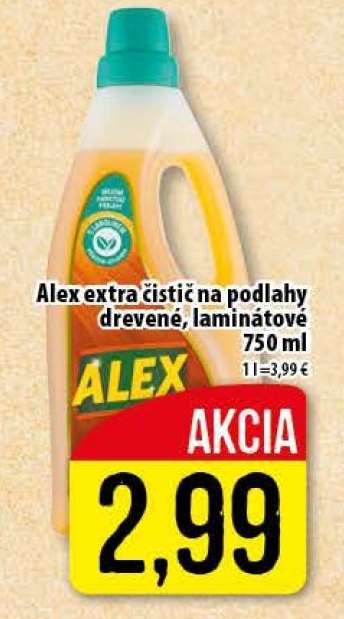 Alex extra čistič na podlahy drevené, laminátové