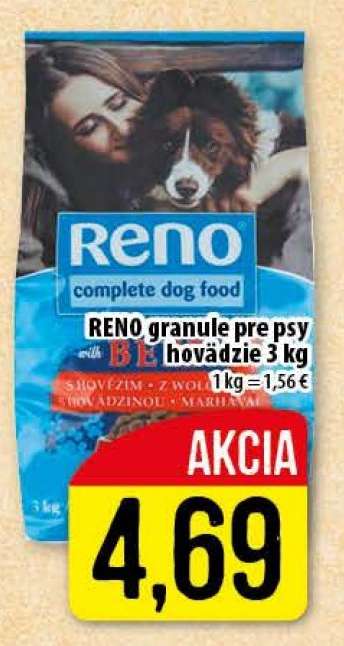 RENO granule pre psy hovädzie 3 kg
