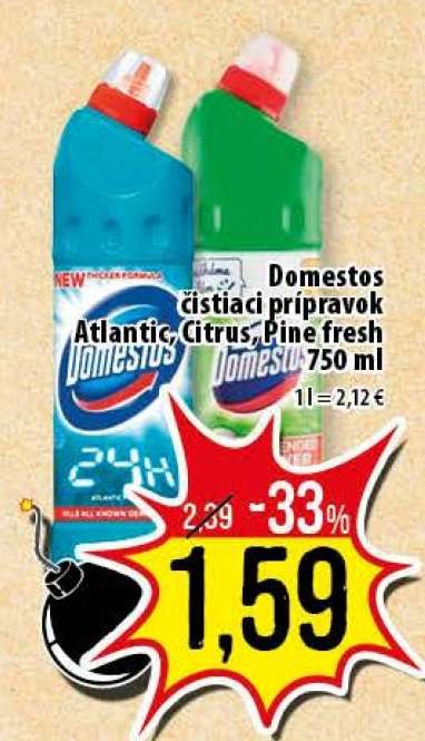 Domestos čistiaci prípravok