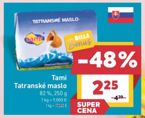 Tami Tatranské maslo