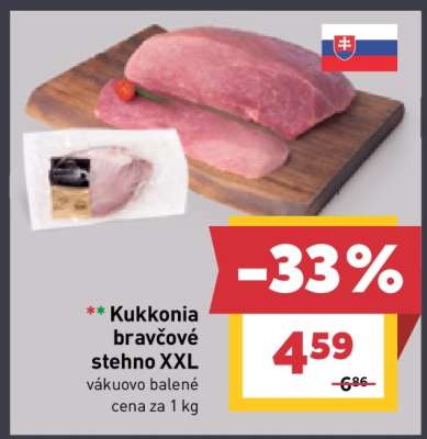 Kukkonia bravčové stehno XXL