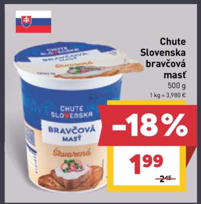 Chute Slovenska bravčová masť