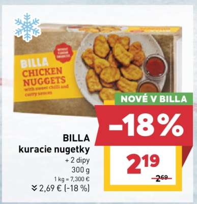 BILLA kuracie nugetky